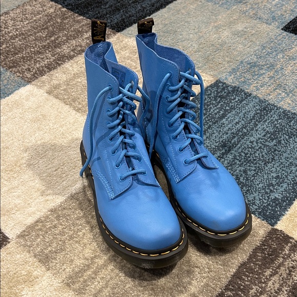 Dr. Martens Shoes - Dr. Martens Vibrant Blue Combat Boots